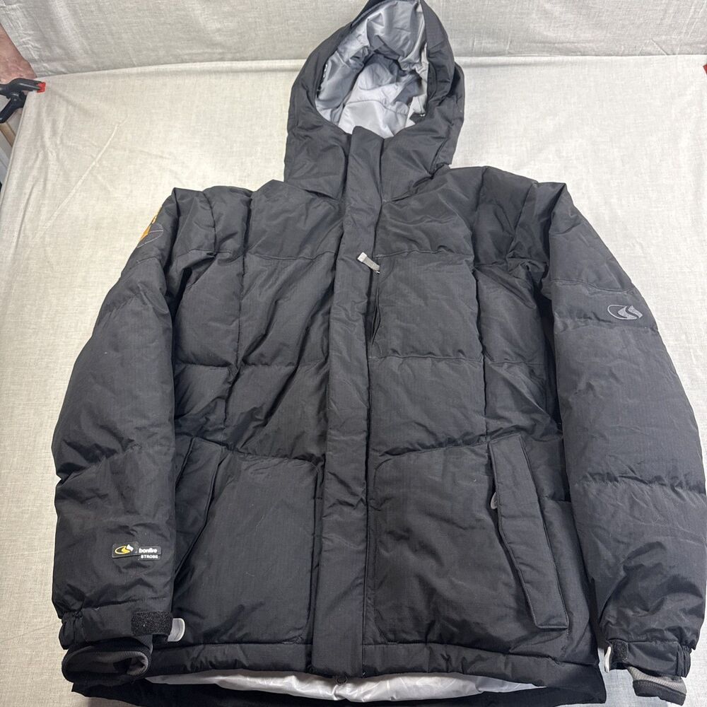 Bonfire Strobe Insulated Black Small Hooded Jacket Black
